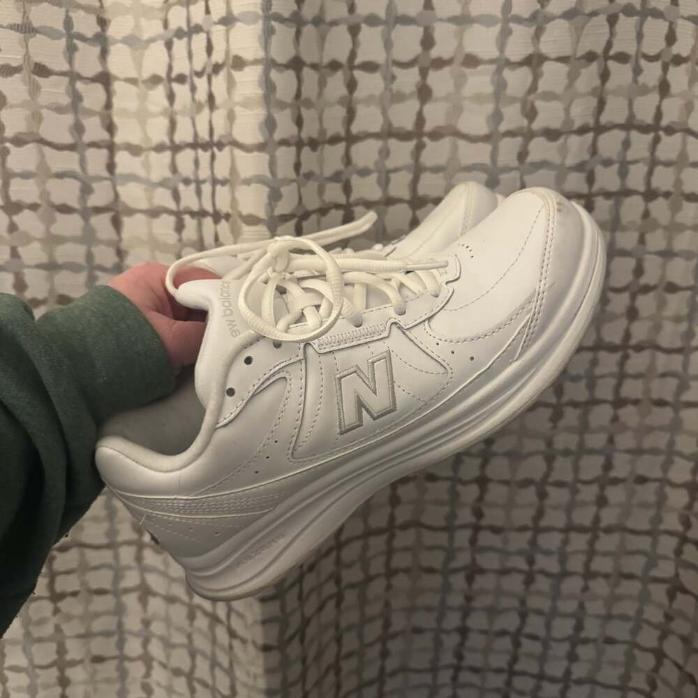 New Balance 577v1 Leather Walking Shoes in White